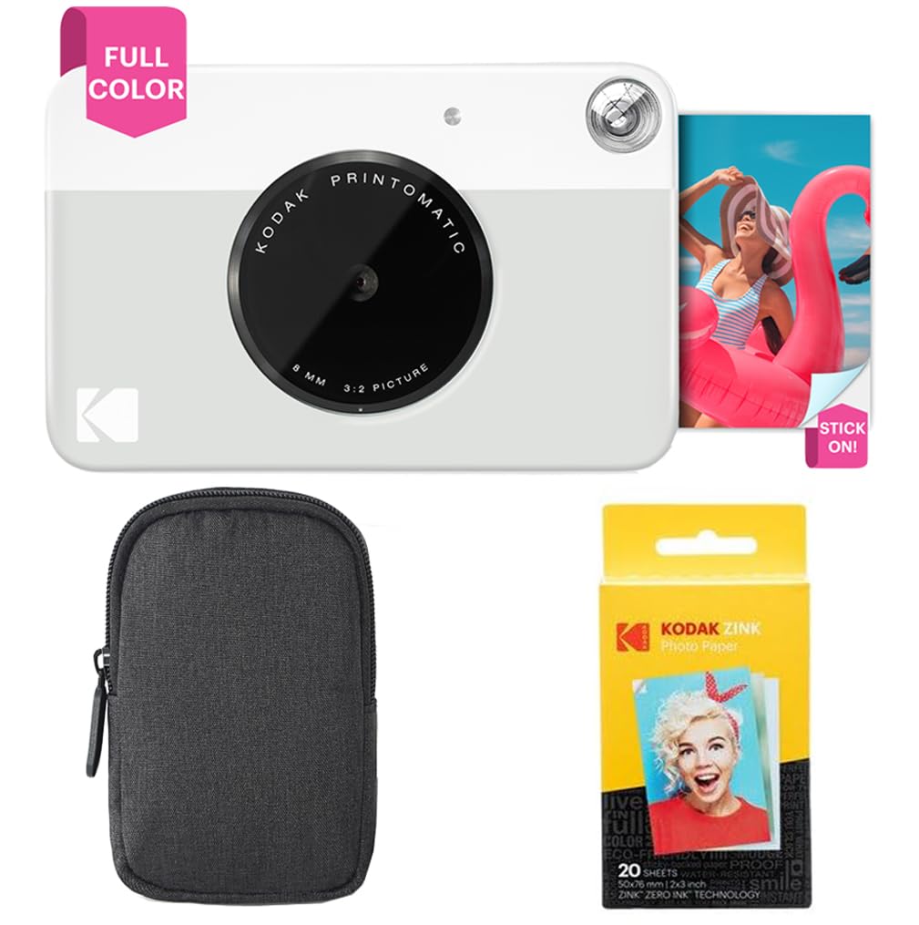 Foto 2 pulgar | Cámara De Impresión Instantánea Kodak Printomatic Gris Con Estuche Y Papel - Venta Internacional.