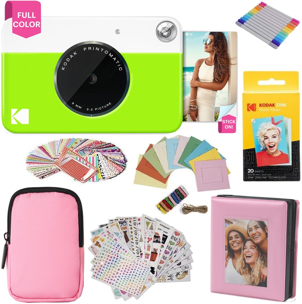 Foto 2 pulgar | Paquete De Regalo Para Cámara De Impresión Instantánea Kodak Printomatic, Color Verde - Venta Internacional.
