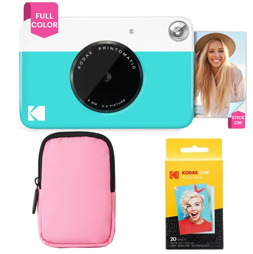 Foto 2 pulgar | Cámara De Impresión Instantánea Kodak Printomatic Starter Bundle Azul - Venta Internacional.