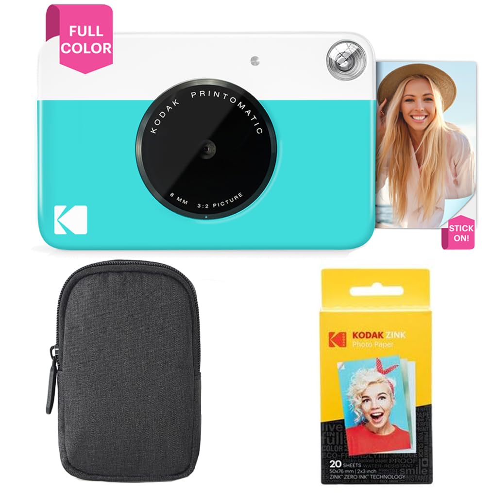 Foto 2 pulgar | Cámara De Impresión Instantánea Kodak Printomatic Starter Bundle Azul - Venta Internacional.
