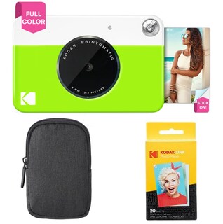 Foto 1 | Cámara De Impresión Instantánea Kodak Printomatic Con Funda Y Papel Verde - Venta Internacional.