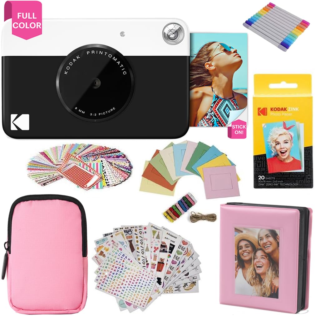 Foto 2 pulgar | Paquete De Regalo Para Cámara De Impresión Instantánea Kodak Printomatic, Color Negro - Venta Internacional.