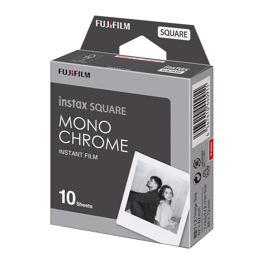 Foto 2 pulgar | Película Instax Square Monocromática Fujifilm - 10 Exposiciones - Venta Internacional.