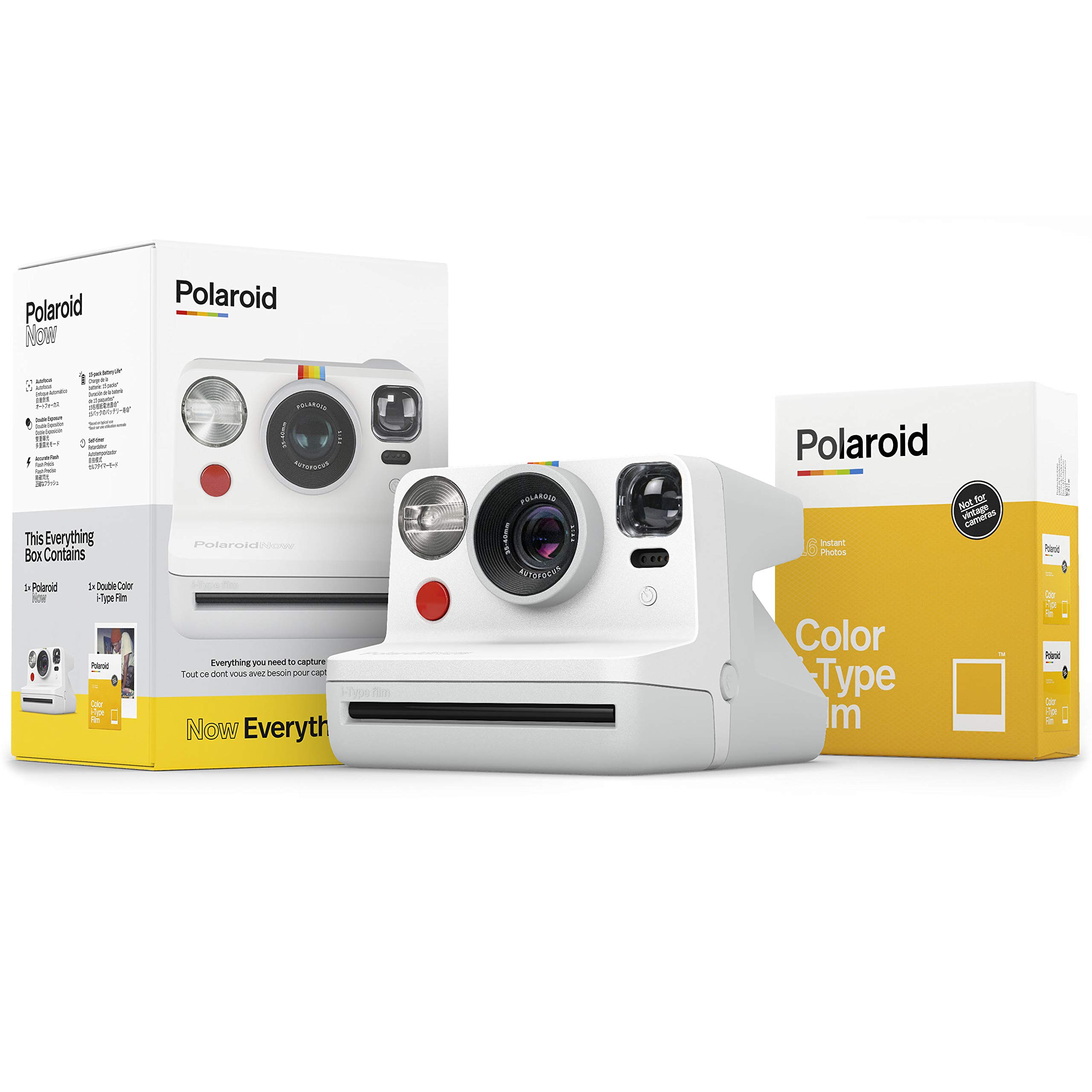 Foto 1 | Cámara Polaroid Originals Now, Visor Tipo I, Color Blanco - Venta Internacional.