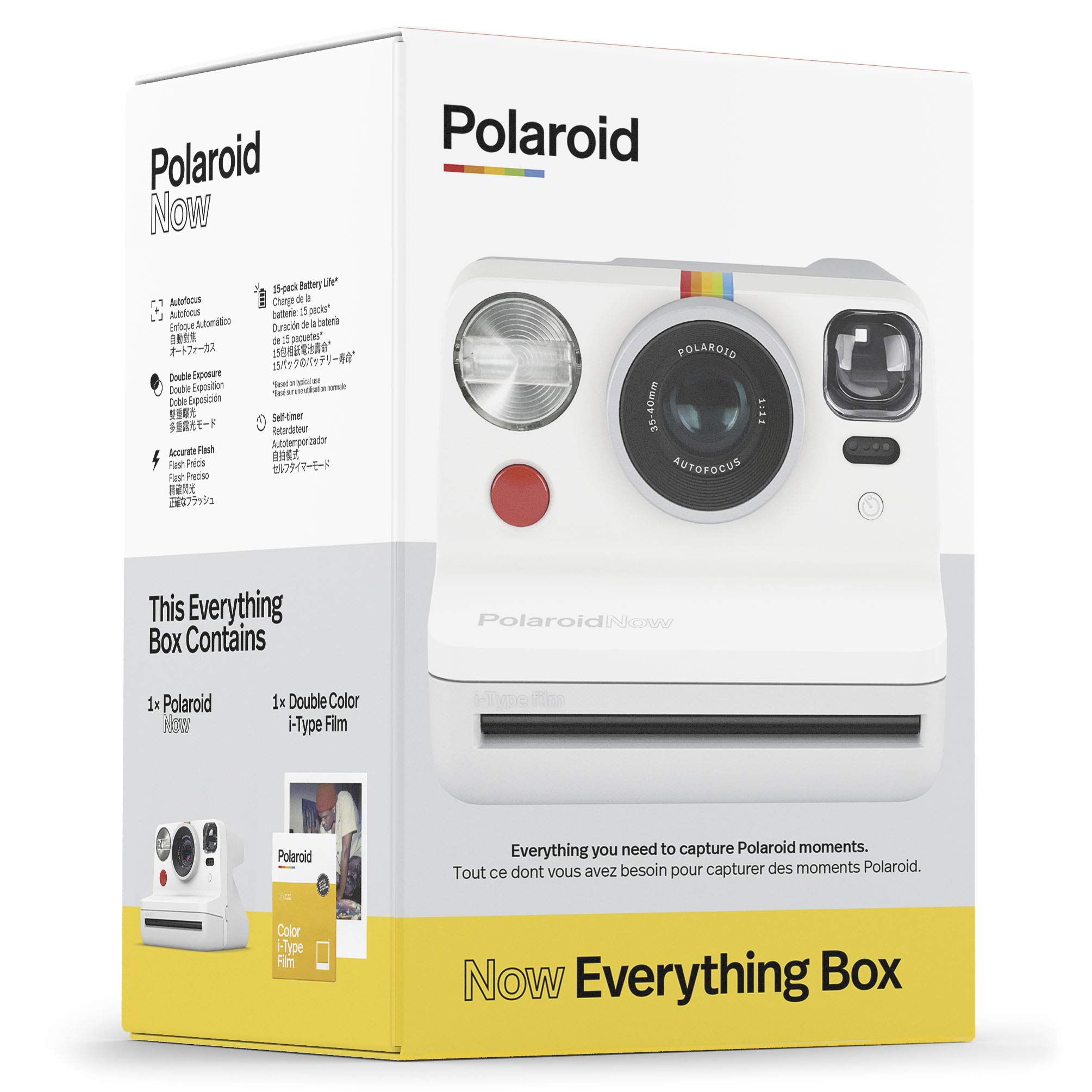 Foto 3 pulgar | Cámara Polaroid Originals Now, Visor Tipo I, Color Blanco - Venta Internacional.