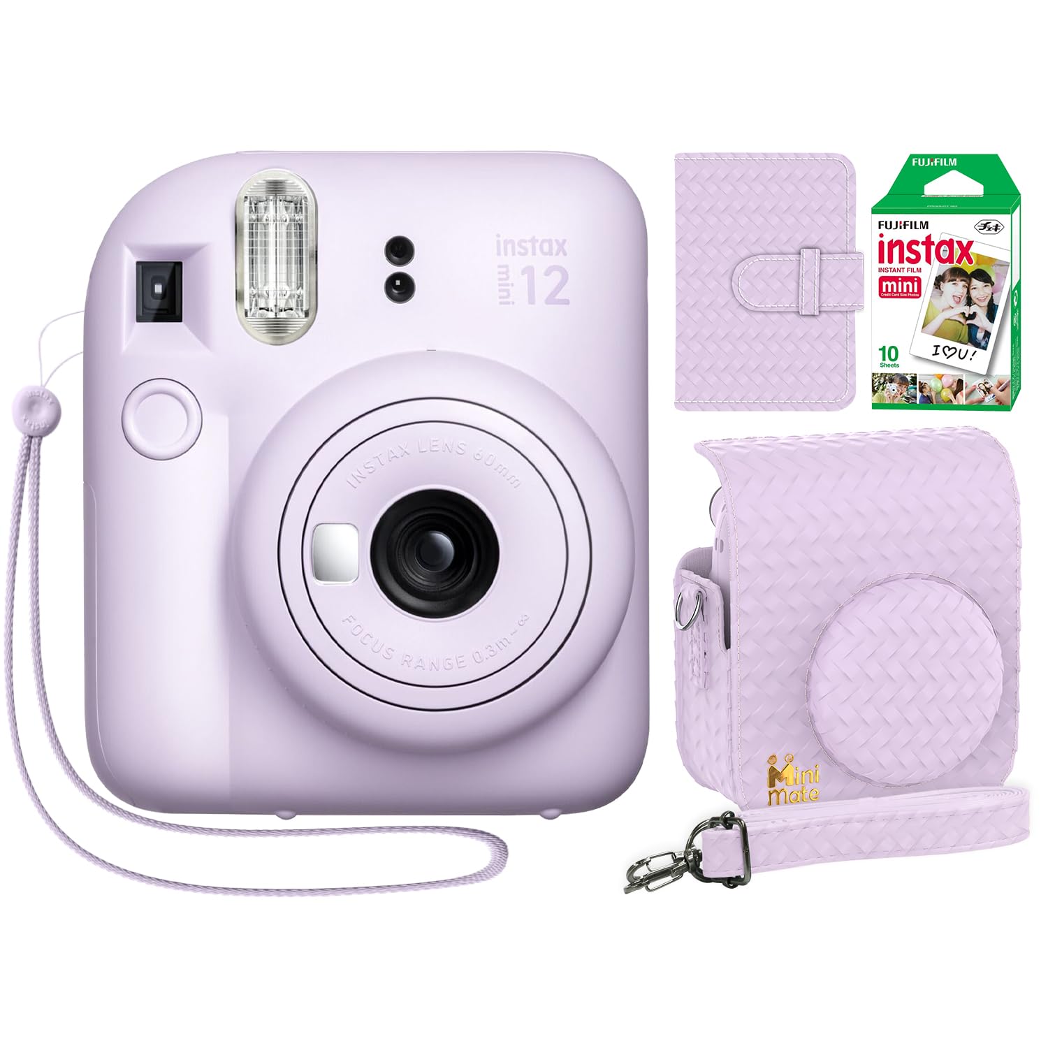 Foto 2 pulgar | Cámara Instantánea Fujifilm Instax Mini 12 Lilac Purple + Bundle - Venta Internacional.