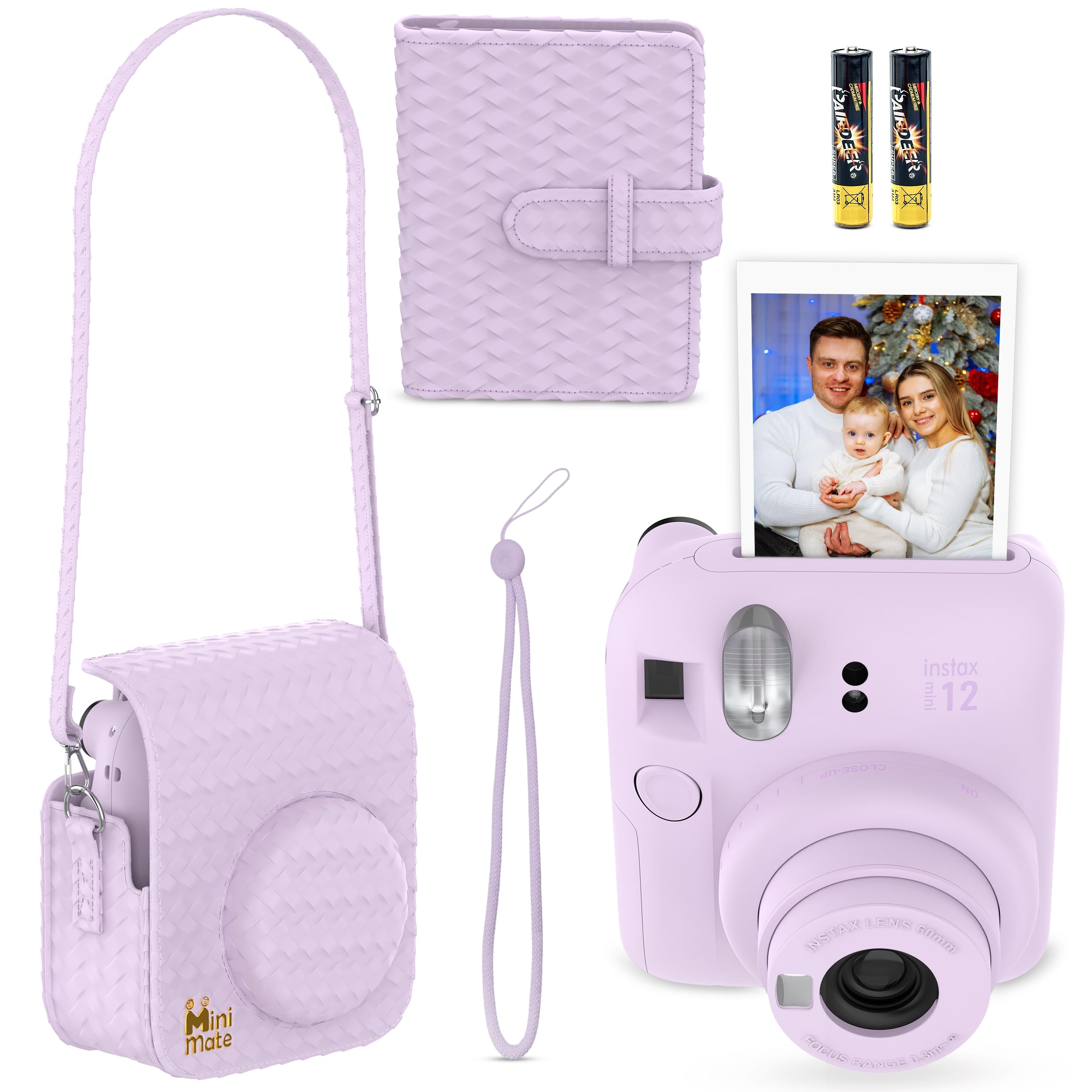 Foto 3 pulgar | Cámara Instantánea Fujifilm Instax Mini 12 Lilac Purple + Bundle - Venta Internacional.