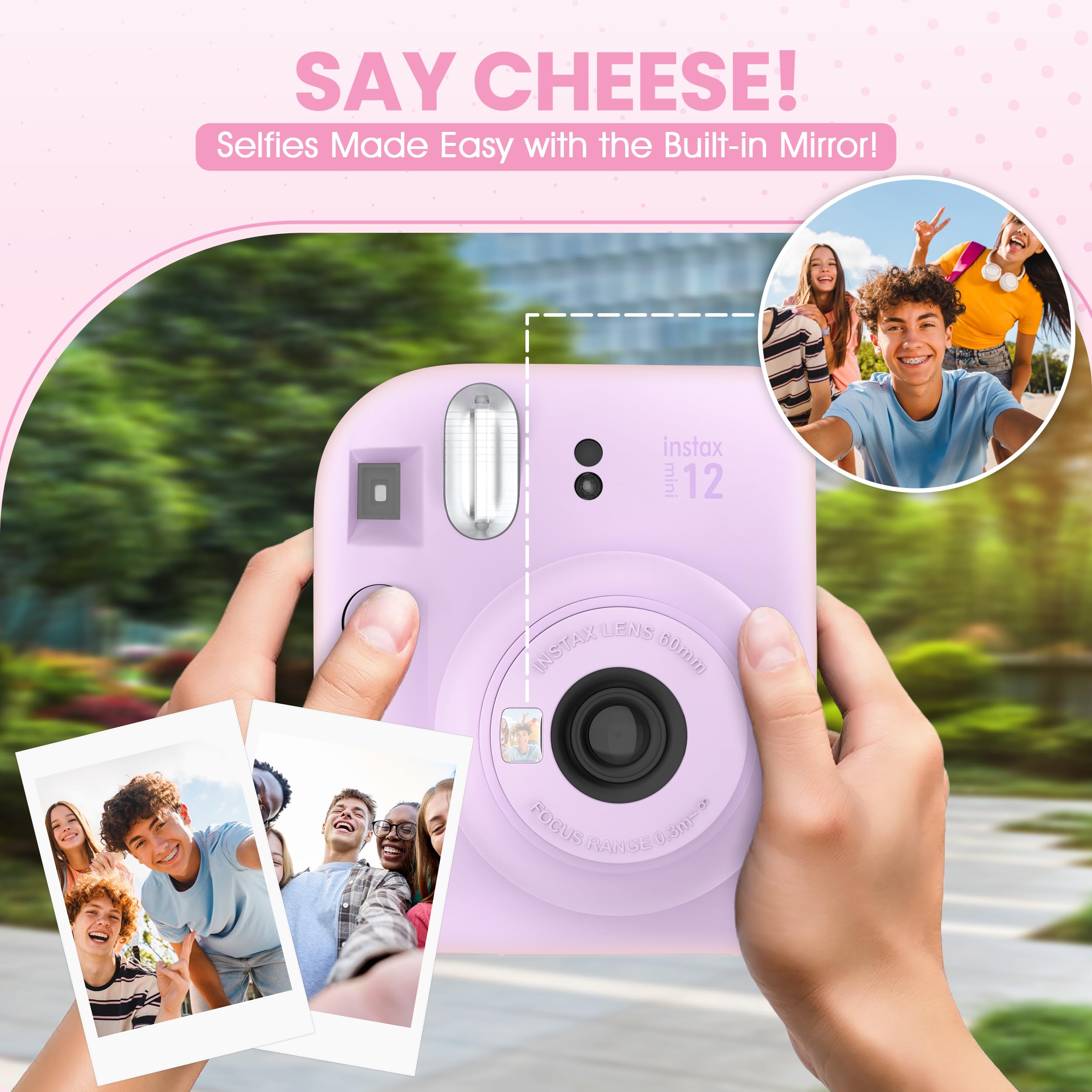 Foto 4 pulgar | Cámara Instantánea Fujifilm Instax Mini 12 Lilac Purple + Bundle - Venta Internacional.