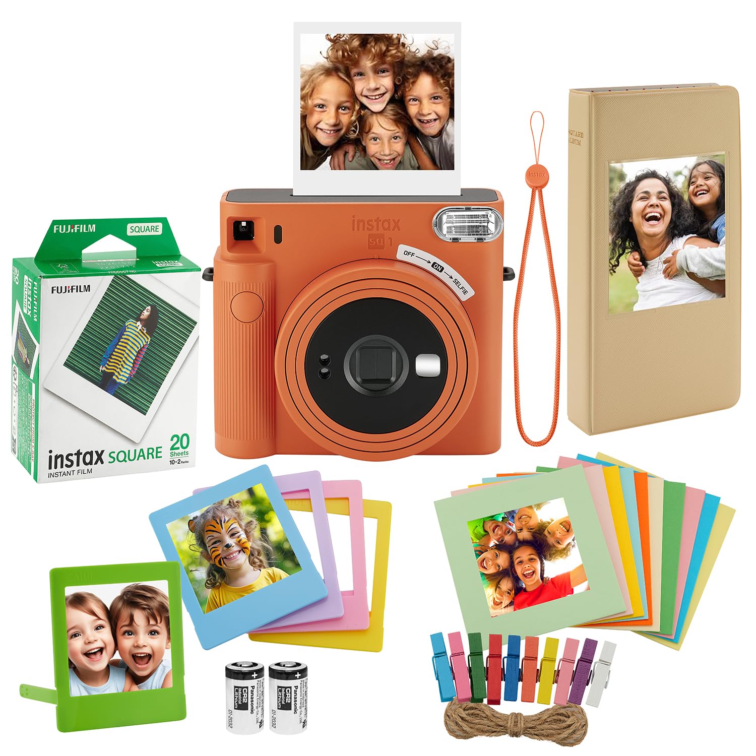 Foto 2 pulgar | Cámara Instantánea Fujifilm Instax Square Sq1 Con 20 Películas Y Cámara - Venta Internacional.
