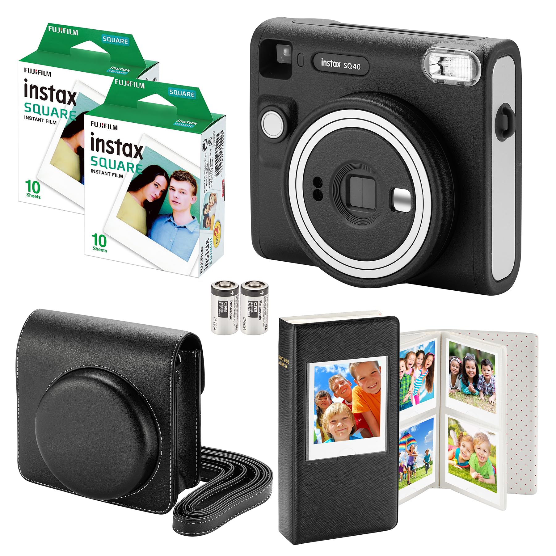 Cámara Fujifilm Instax Sq40 Con 20 Películas Cuadradas, Funda Y Álbum - Venta Internacional.