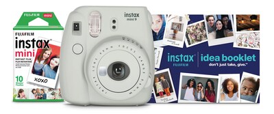 Foto 1 | Cámara Fujifilm Instax Mini 9 Holiday Bundle 2021 - Blanco Ahumado - Venta Internacional.