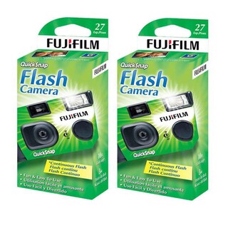 Foto 1 | Cámara De Un Solo Uso Fujifilm Quicksnap Flash 400, Paquete De 2 - Venta Internacional.