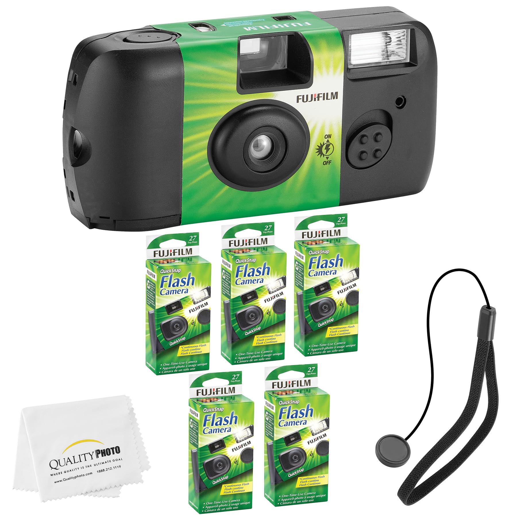 Cámara Desechable Fujifilm Quicksnap Flash 400 De 35 Mm (paquete De 5) - Venta Internacional.