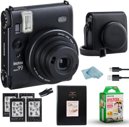 Foto 1 | Cámara De Cine Fujifilm Instax Mini 99 Negra Con Película De 20 Hojas - Venta Internacional.