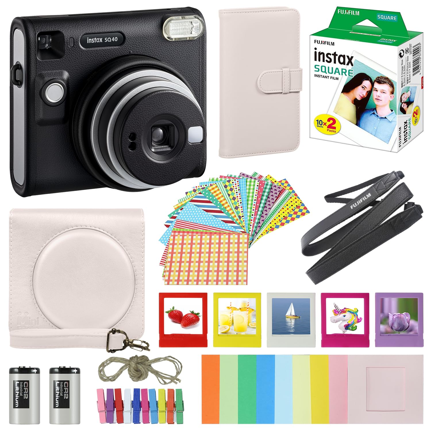 Foto 2 pulgar | Cámara Instantánea Fujifilm Instax Square Sq40 Black + Bundle - Venta Internacional.