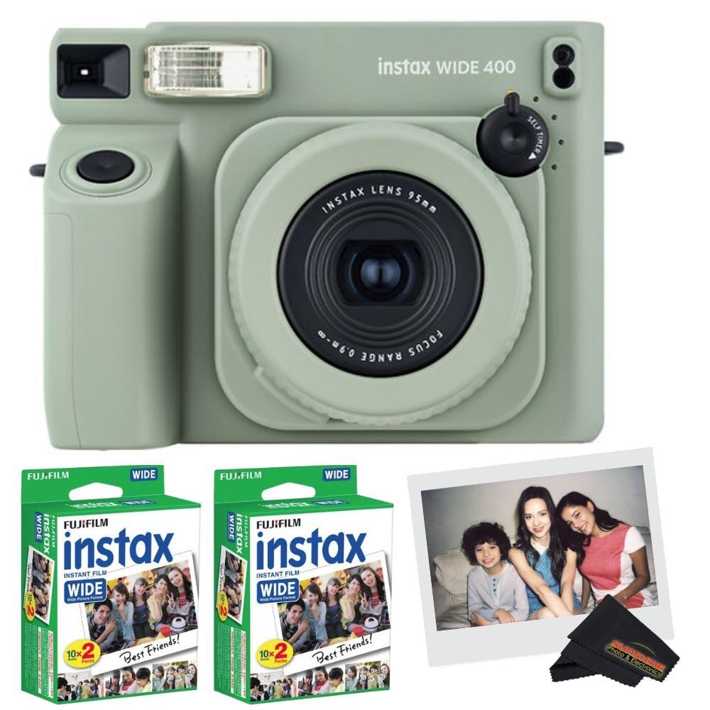 Foto 2 pulgar | Cámara Instantánea Fujifilm Instax Wide 400 Sage Green - Venta Internacional.