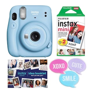 Foto 1 | Cámara Fujifilm Instax Mini 11 Azul Con Película Y Accesorios - Venta Internacional.