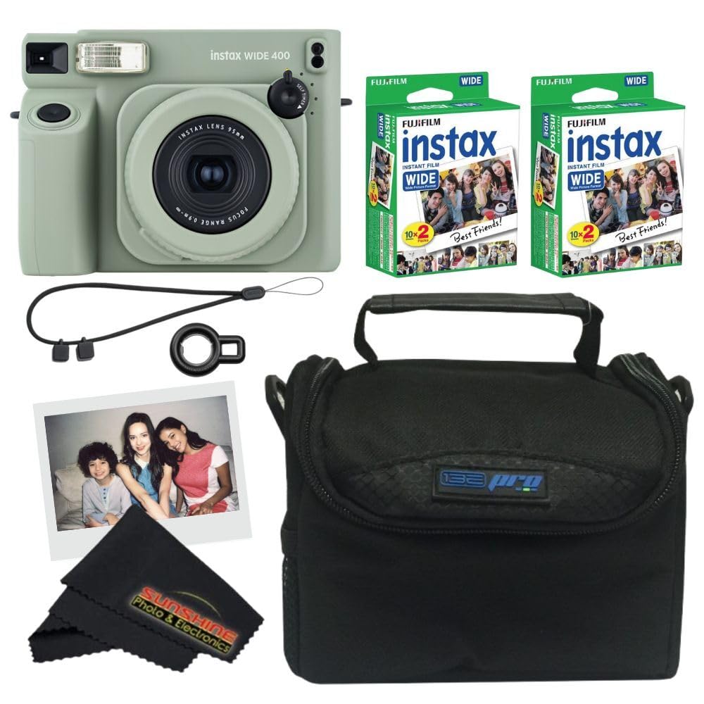 Foto 2 pulgar | Cámara Instantánea Fujifilm Instax Wide 400 Sage Green - Venta Internacional.
