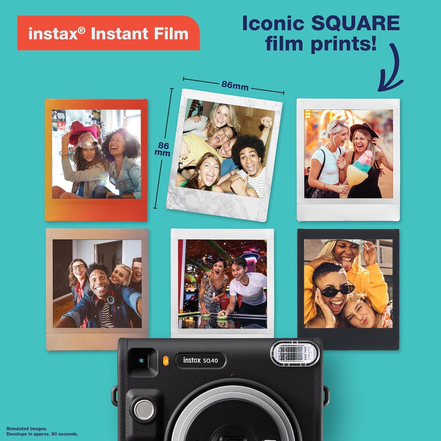 Foto 5 pulgar | Cámara Instantánea Fujifilm Instax Square Sq40 Con Película Y Acceso. - Venta Internacional.