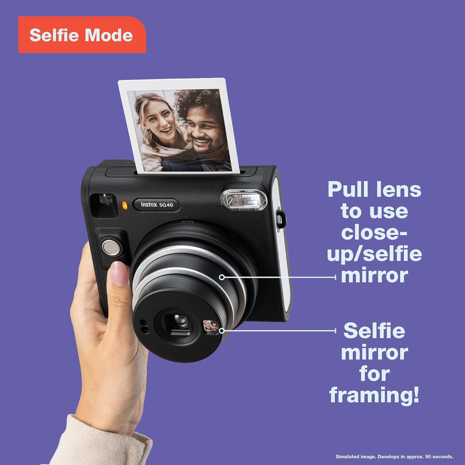 Foto 5 | Cámara Instantánea Fujifilm Instax Square Sq40 Con Película Y Acceso. - Venta Internacional.
