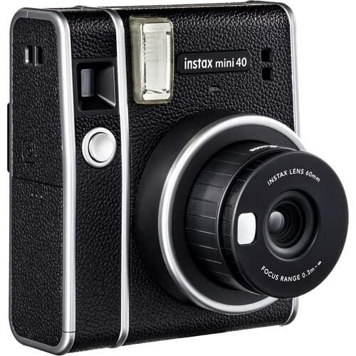 Foto 4 pulgar | Cámara Instantánea Fujifilm Instax Mini 40 Negra Con Aspecto Vintage - Venta Internacional.