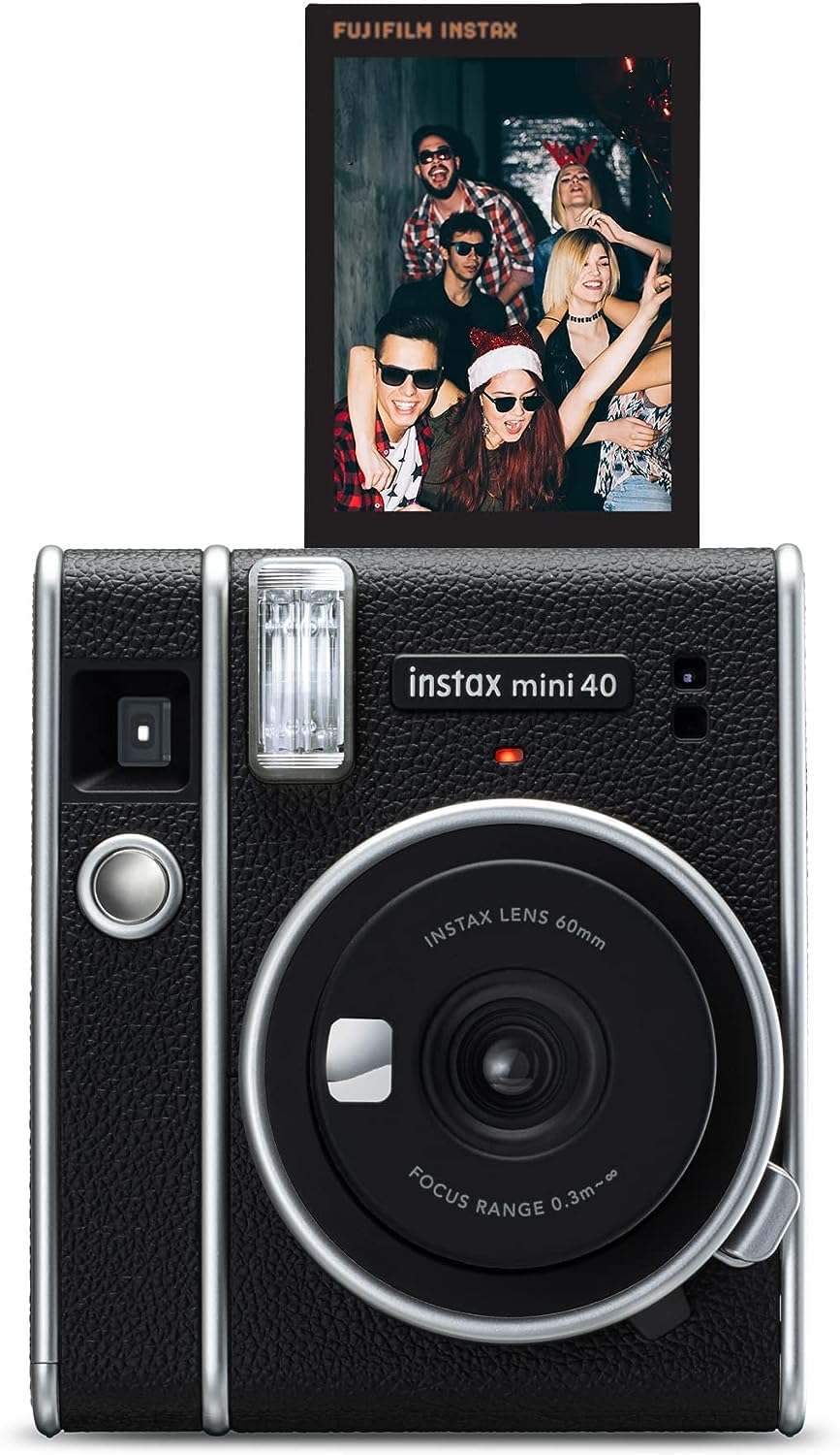 Foto 8 pulgar | Cámara Instantánea Fujifilm Instax Mini 40 Negra Con Aspecto Vintage - Venta Internacional.