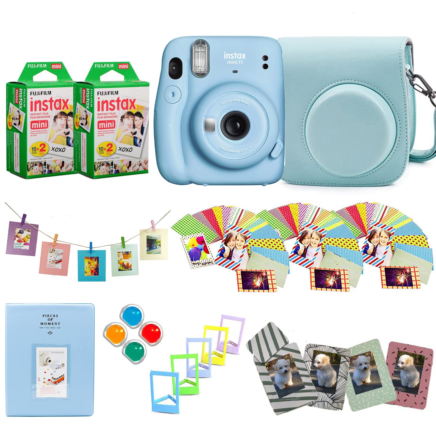 Foto 2 pulgar | Cámara Instantánea Fujifilm Instax Mini 11 Con Película De 40 Disparos, Azul - Venta Internacional.