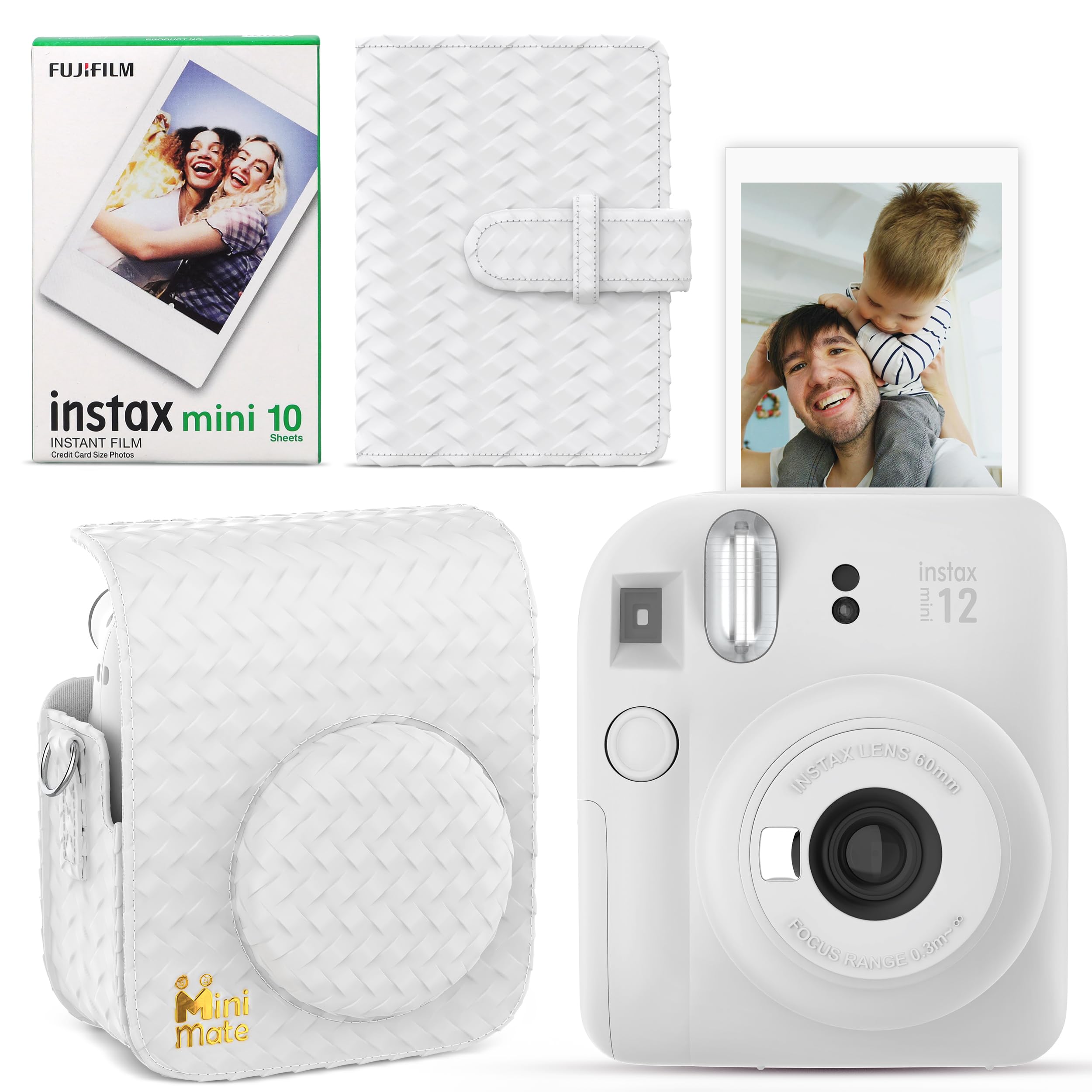 Foto 2 pulgar | Cámara Instantánea Fujifilm Instax Mini 12 Clay White con Paquete - Venta Internacional