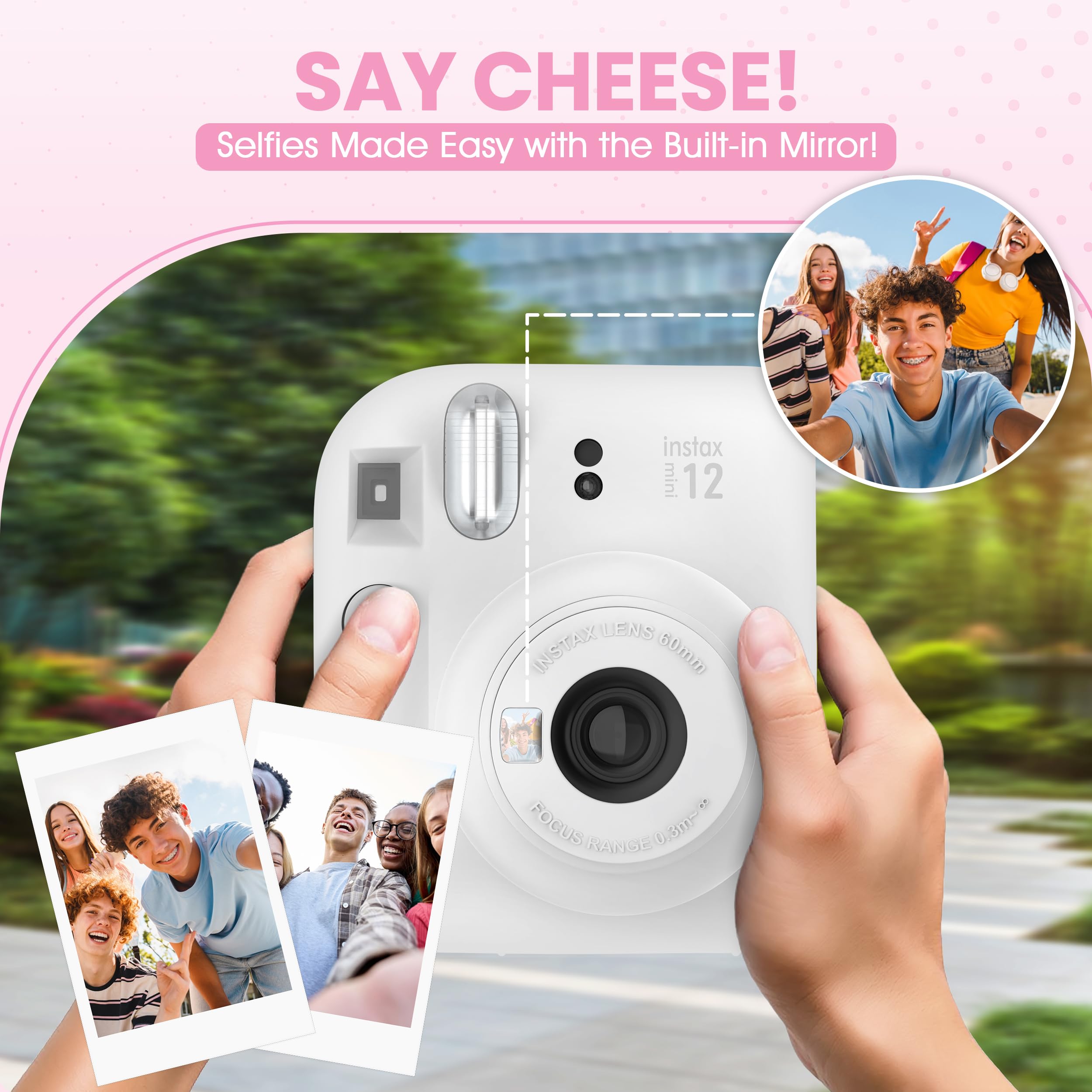 Foto 4 pulgar | Cámara Instantánea Fujifilm Instax Mini 12 Clay White con Paquete - Venta Internacional