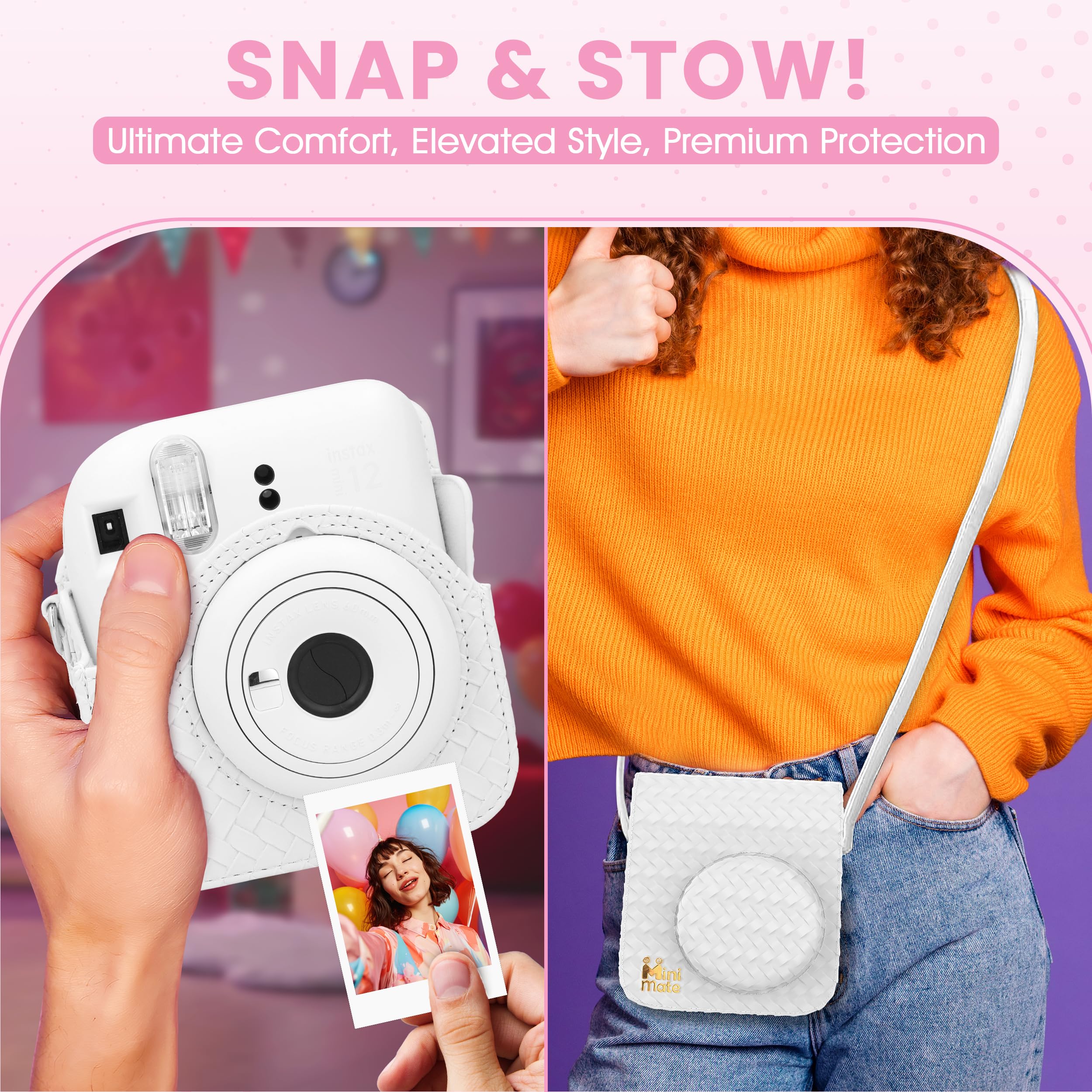 Foto 4 | Cámara Instantánea Fujifilm Instax Mini 12 Clay White con Paquete - Venta Internacional