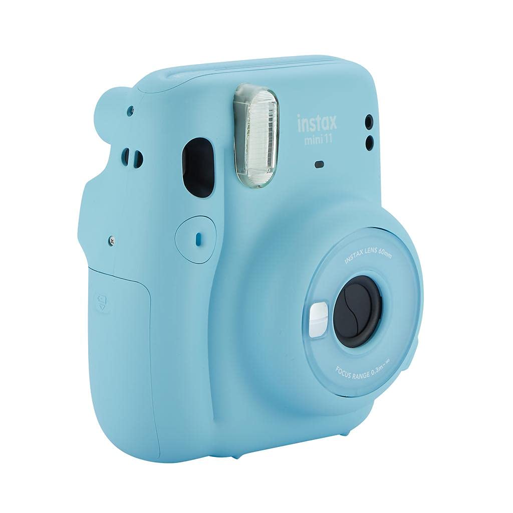 Foto 4 pulgar | Cámara Fujifilm Instax Mini 11 con 20 Películas y Pegatinas Azul- Venta Internacional