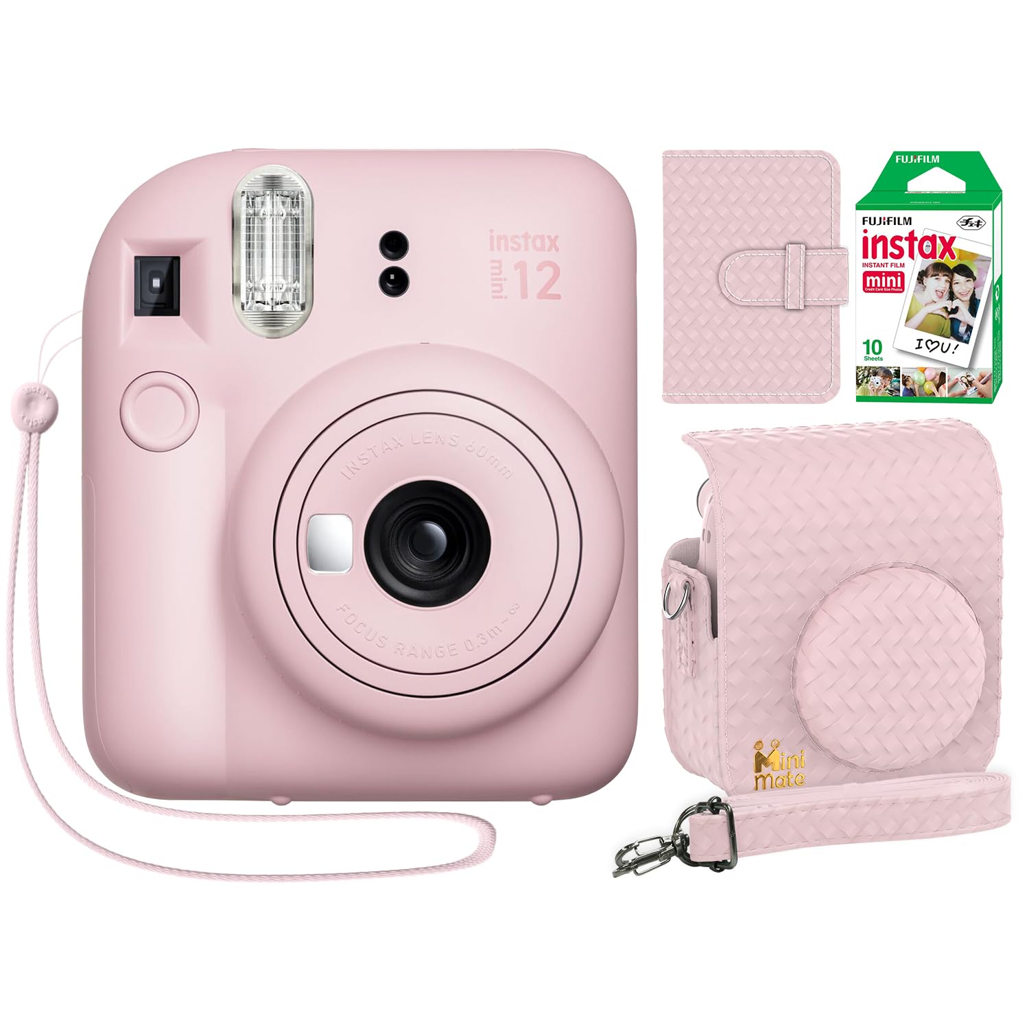 Foto 1 | Cámara Instantánea Fujifilm Instax Mini 12 Blossom Pink + Bundle - Venta Internacional