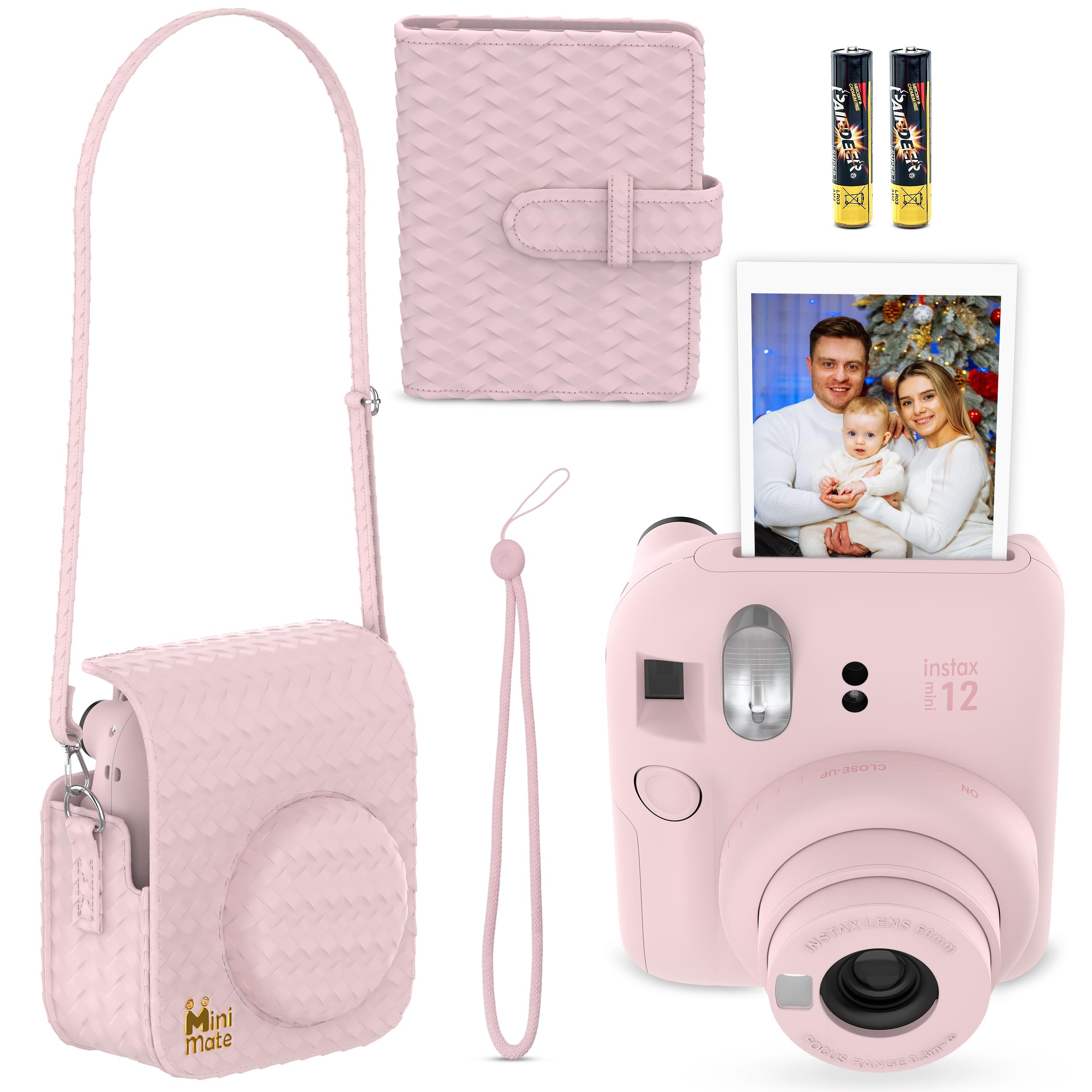 Foto 2 | Cámara Instantánea Fujifilm Instax Mini 12 Blossom Pink + Bundle - Venta Internacional