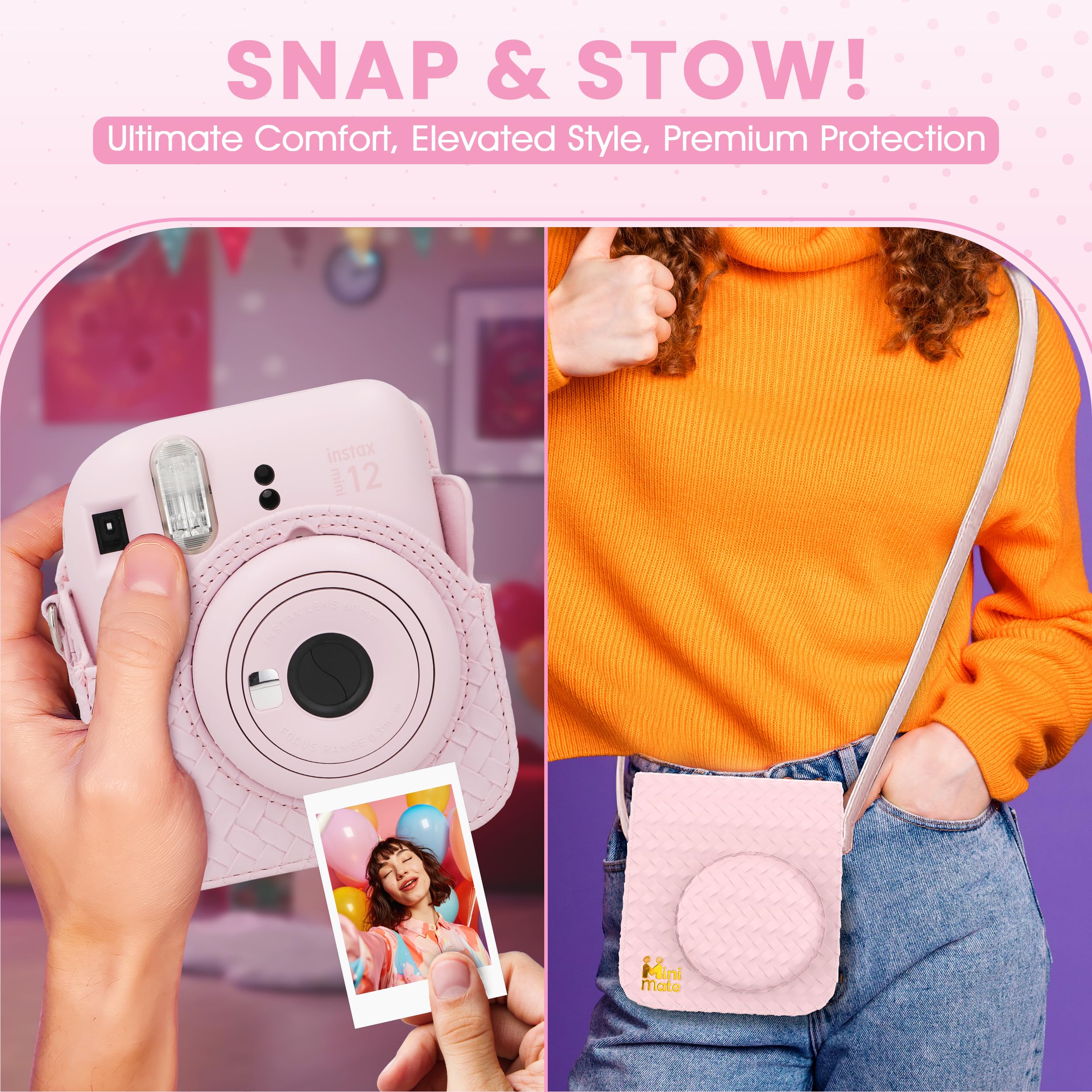 Foto 5 pulgar | Cámara Instantánea Fujifilm Instax Mini 12 Blossom Pink + Bundle - Venta Internacional