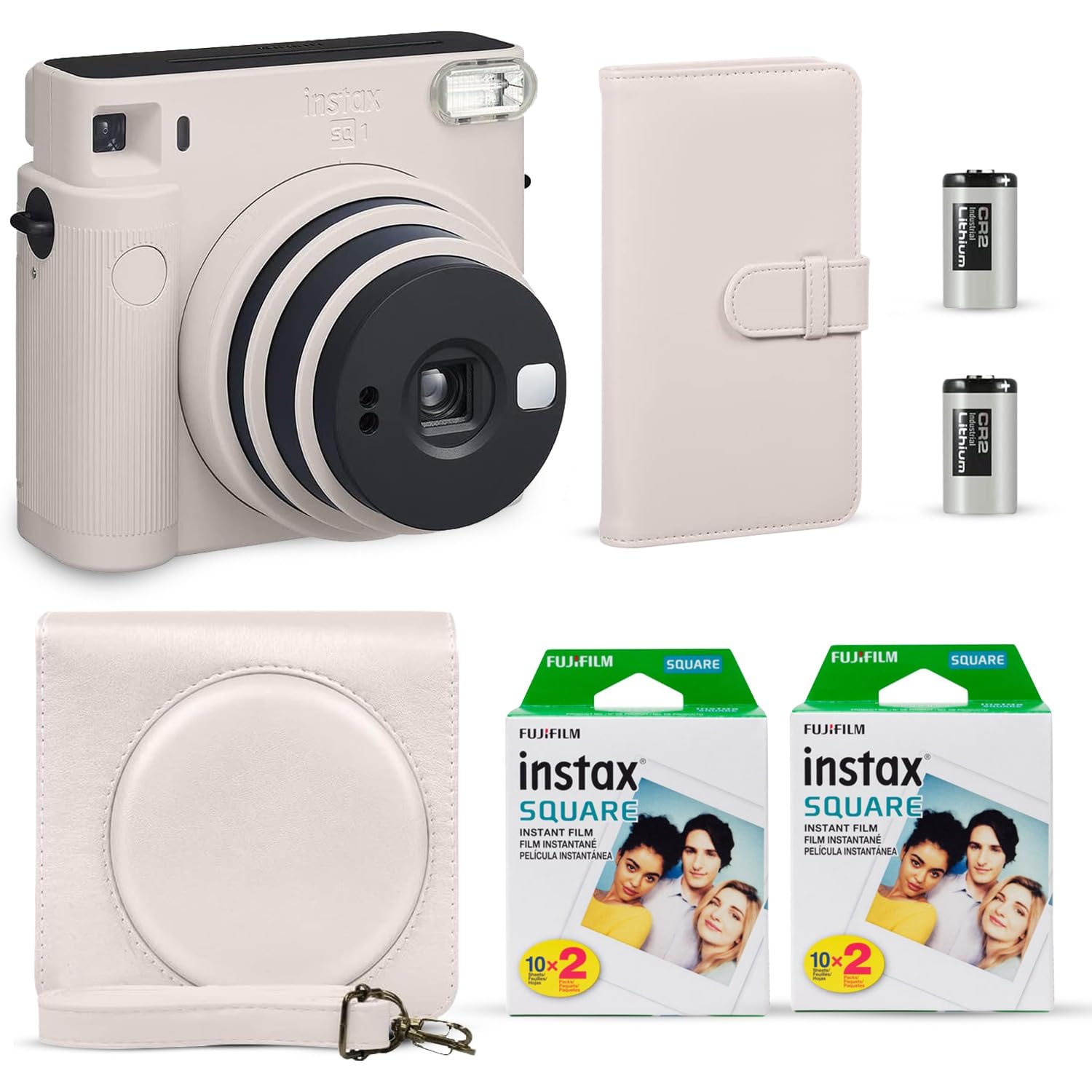 Cámara Instantánea Fujifilm Instax Square Sq1, Color Blanco Tiza - Venta Internacional.