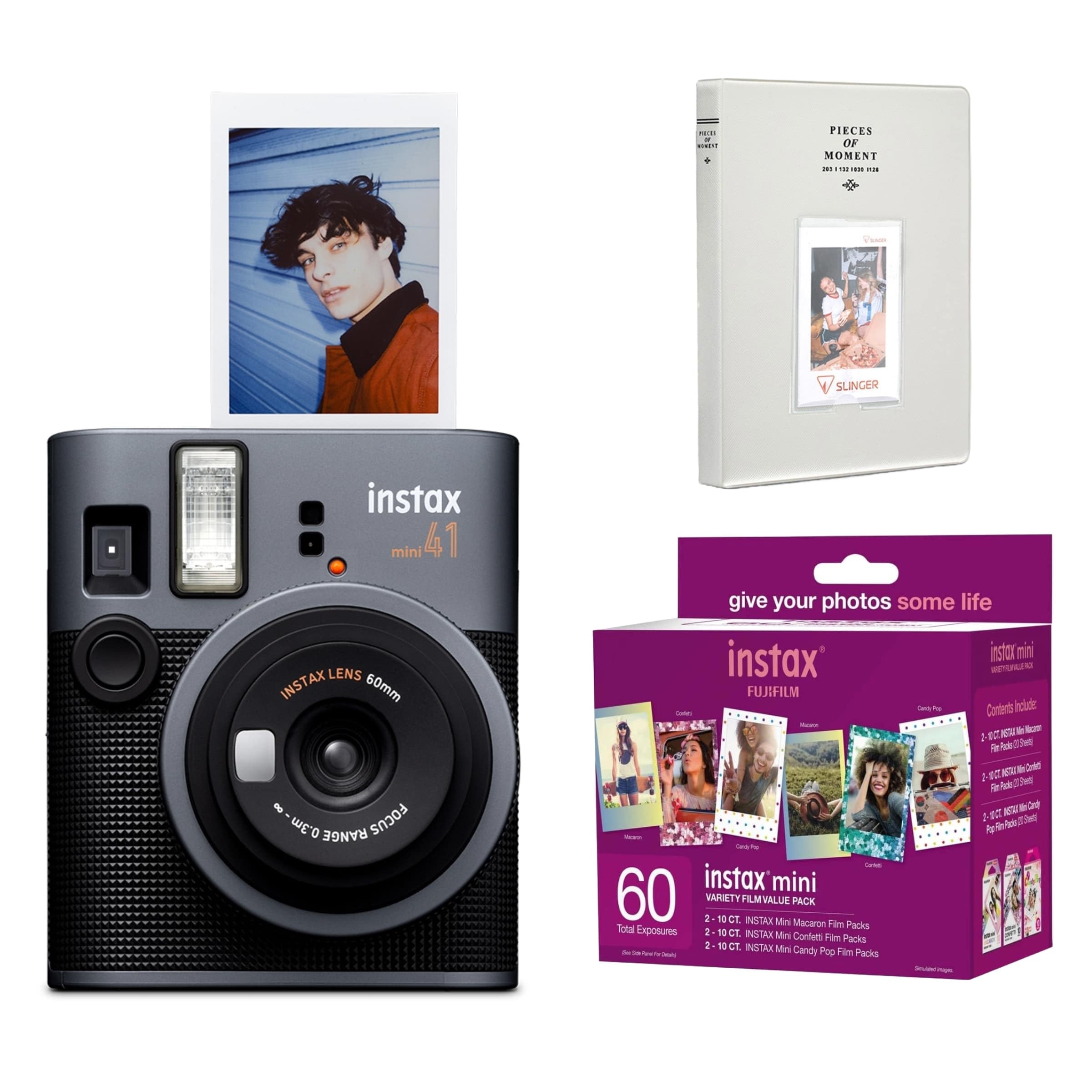 Foto 2 pulgar | Cámara Instantánea Fujifilm Instax Mini 41 Con Película, Paquete De 60 - Venta Internacional.