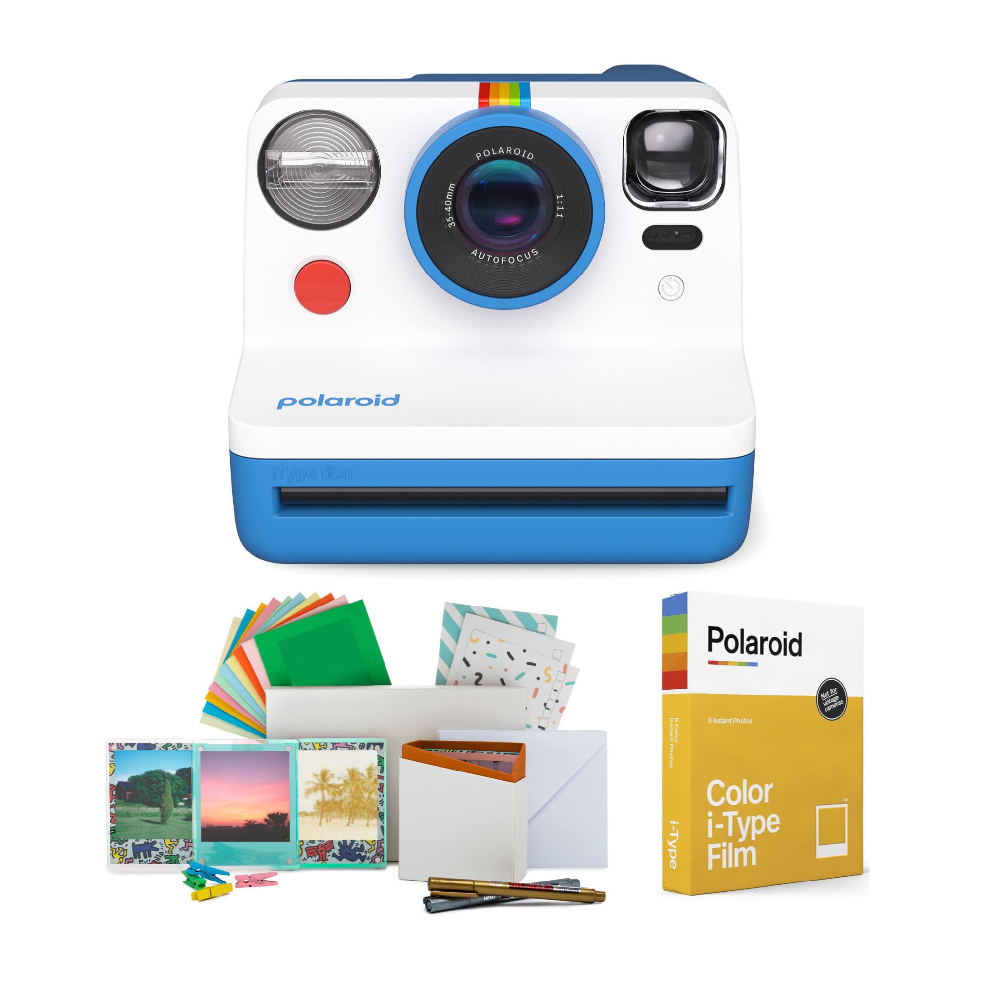 Foto 2 pulgar | Cámara De Película Instantánea Polaroid Now, Segunda Generación, I-type, Azul - Venta Internacional.