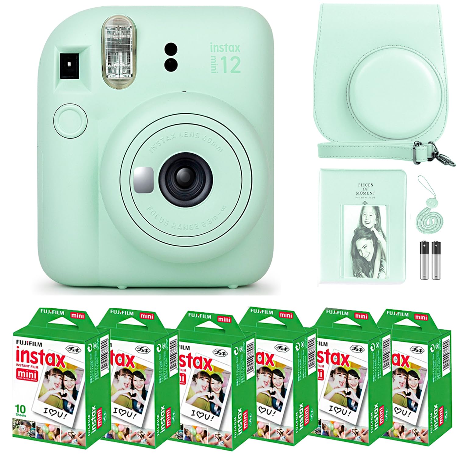Foto 2 pulgar | Cámara Fujifilm Instax Mini 12 Con Película De 60 Hojas Y Acceso. - Venta Internacional.