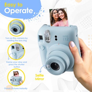 Foto 2 | Cámara Fujifilm Instax Mini 12 Con Película De 60 Hojas Y Acceso. - Venta Internacional.