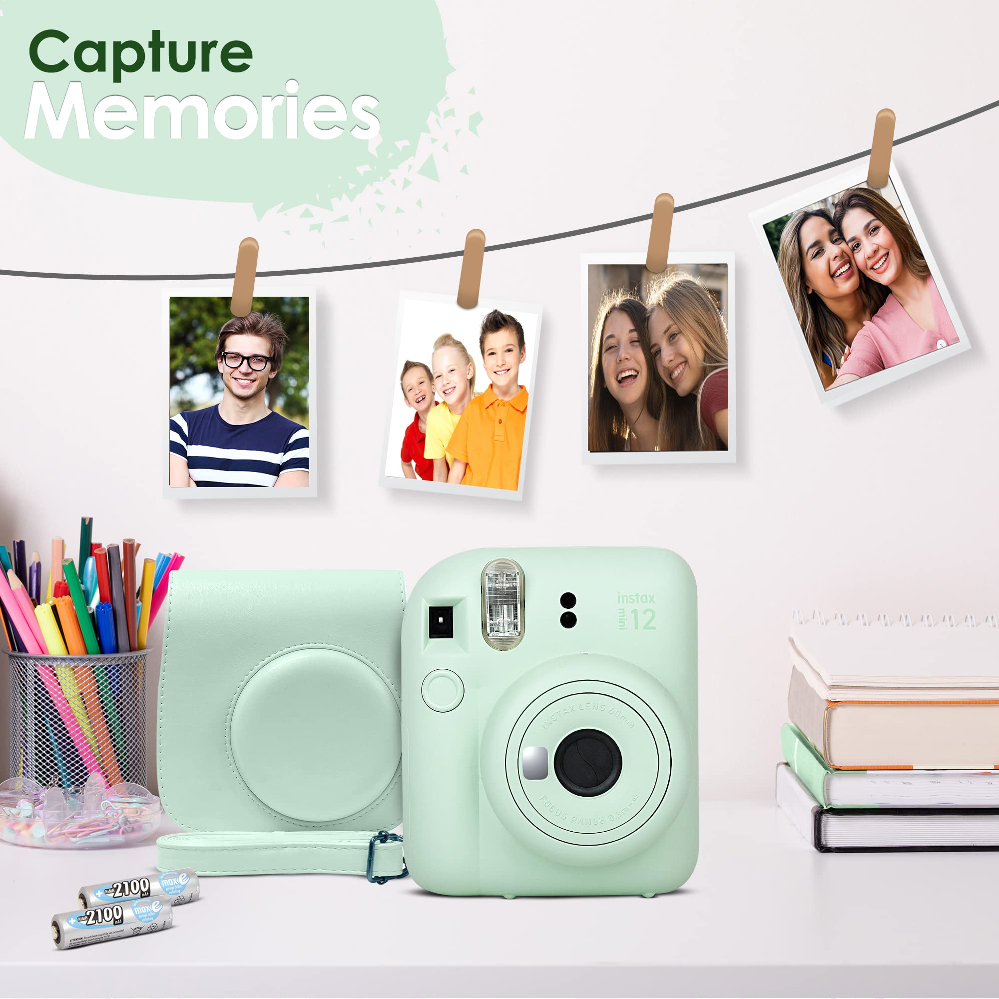Foto 4 pulgar | Cámara Fujifilm Instax Mini 12 Con Película De 60 Hojas Y Acceso. - Venta Internacional.