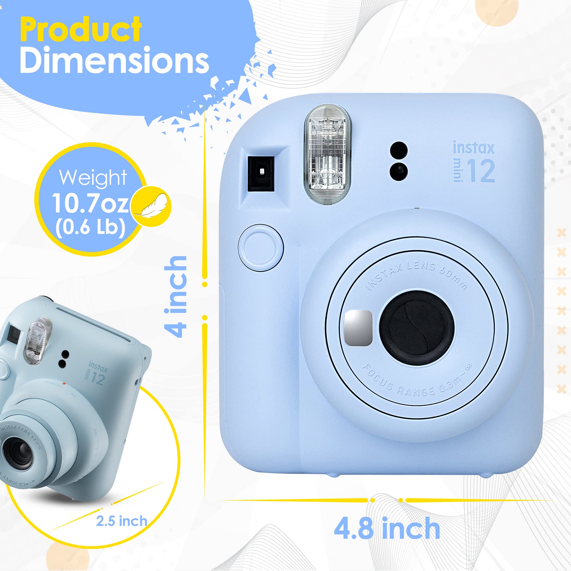 Foto 5 pulgar | Cámara Fujifilm Instax Mini 12 Con Película De 60 Hojas Y Acceso. - Venta Internacional.
