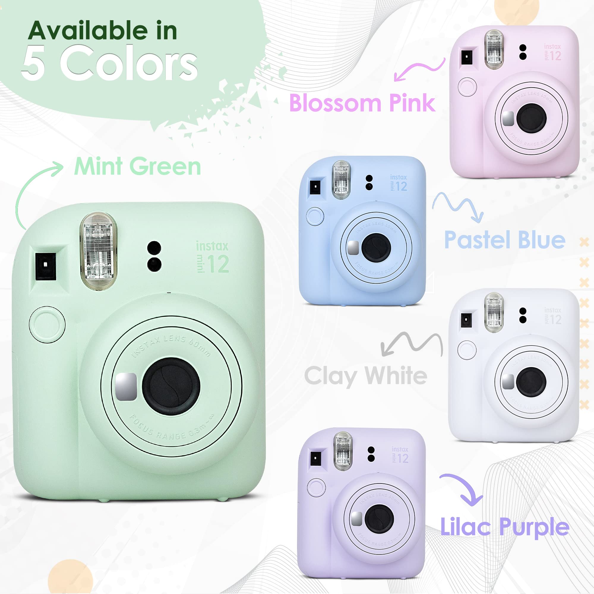 Foto 8 pulgar | Cámara Fujifilm Instax Mini 12 Con Película De 60 Hojas Y Acceso. - Venta Internacional.