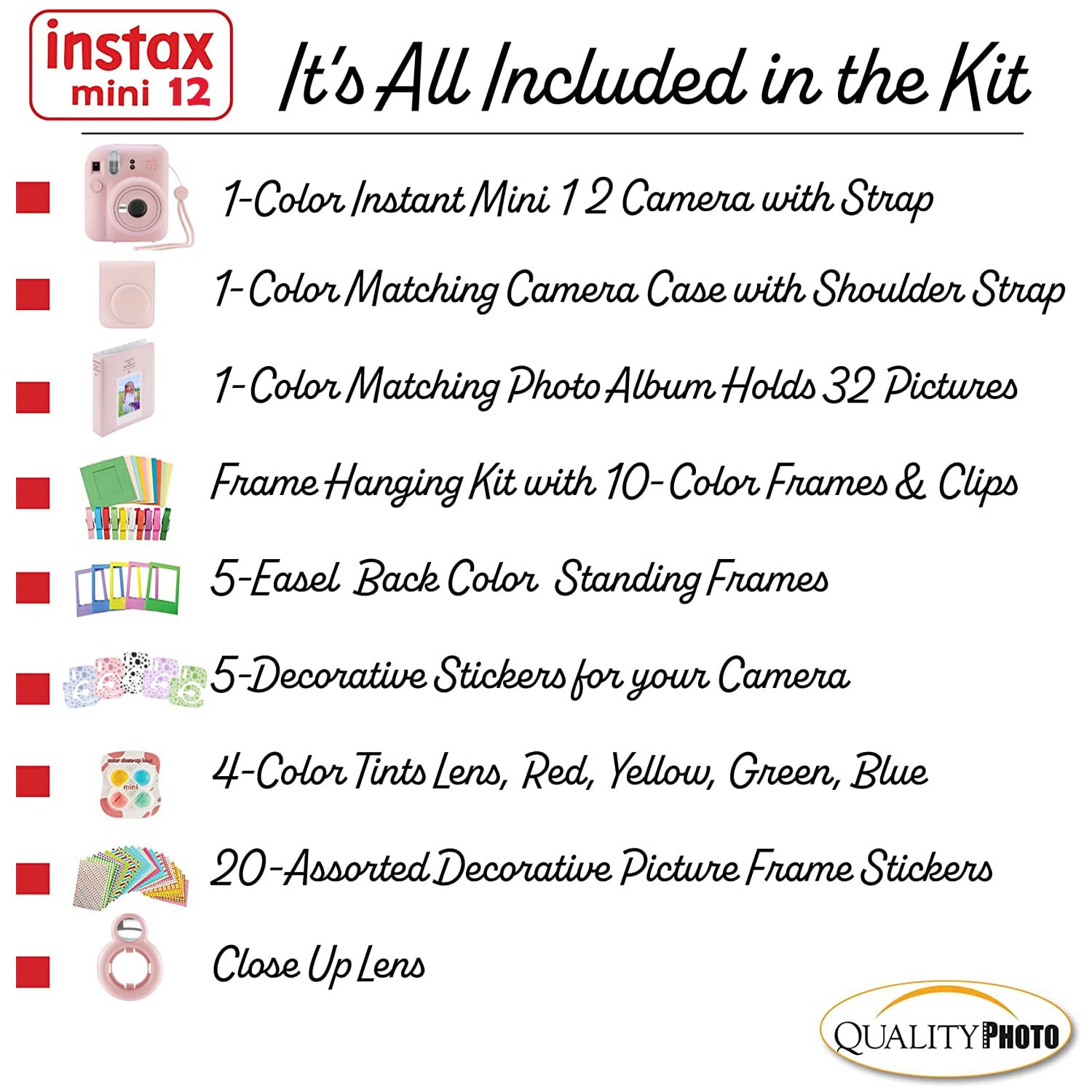 Foto 4 pulgar | Cámara Instantánea Fujifilm Instax Mini 12 Con Kit De Accesorios - Venta Internacional.