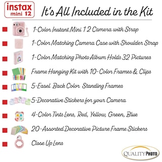 Foto 3 | Cámara Instantánea Fujifilm Instax Mini 12 Con Kit De Accesorios - Venta Internacional.