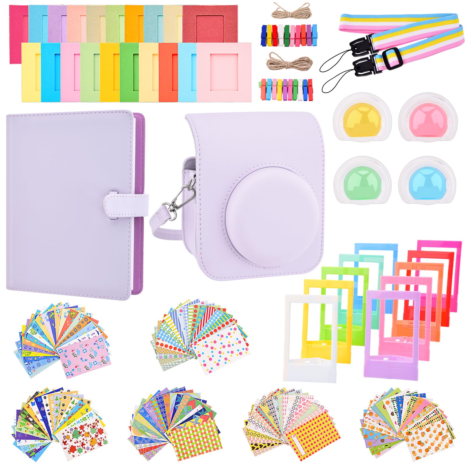 Foto 2 pulgar | Kit De Accesorios Para Cámara Instantánea Sunmns Mini 12, Color Morado - Venta Internacional.