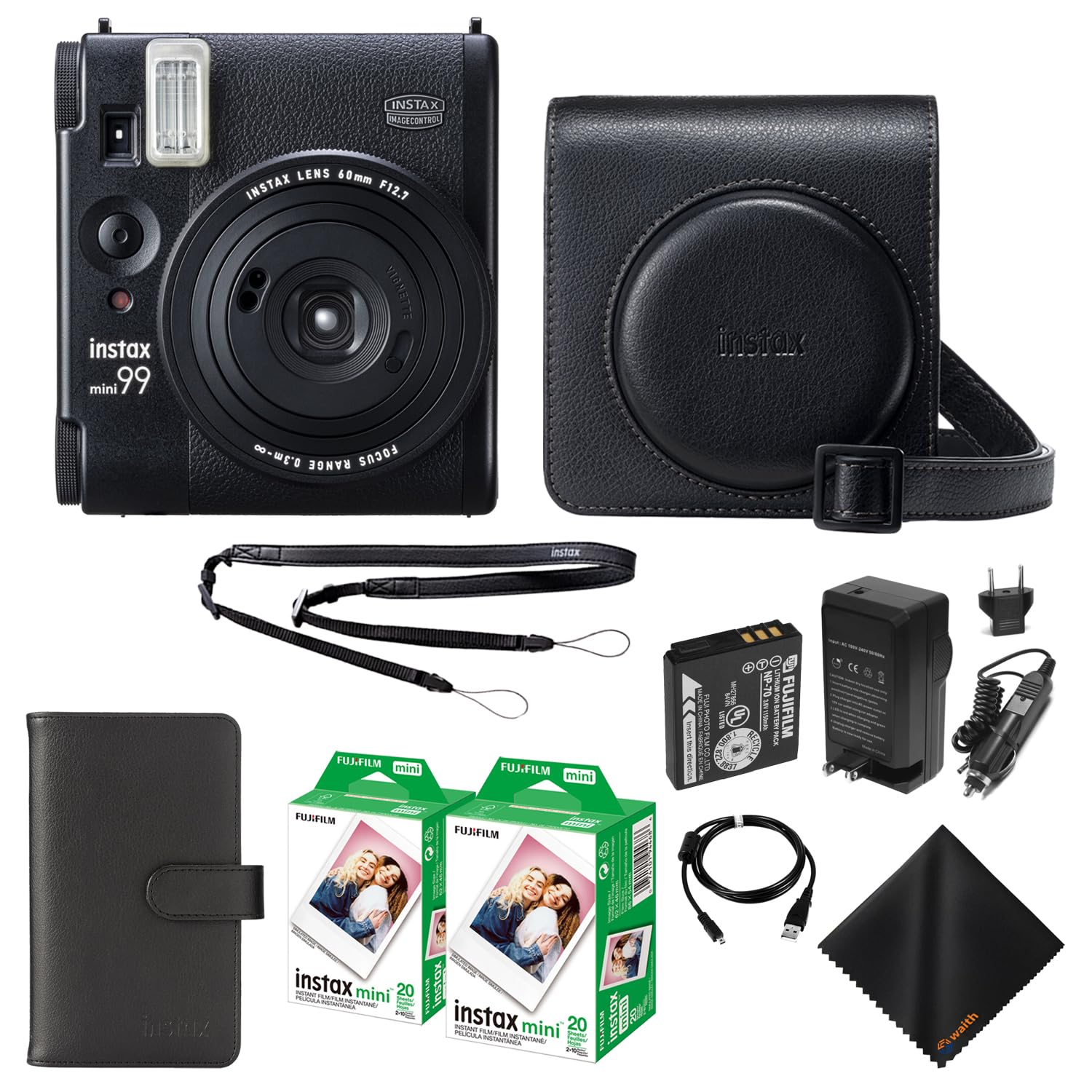 Foto 2 pulgar | Cámara De Película Instantánea Fujifilm Instax Mini 99 Con Funda Y Más - Venta Internacional.
