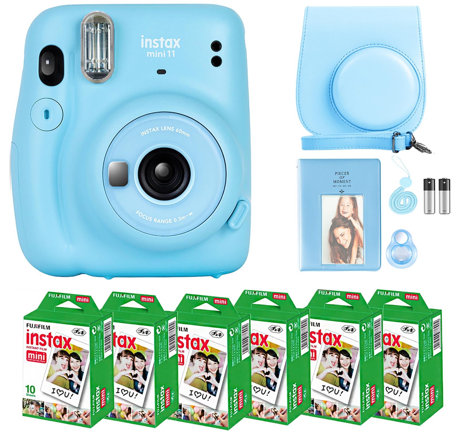 Foto 2 pulgar | Cámara Fujifilm Instax Mini 11 Con Película De 60 Hojas Y Acceso. - Venta Internacional.