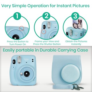 Foto 2 | Cámara Fujifilm Instax Mini 11 Con Película De 60 Hojas Y Acceso. - Venta Internacional.
