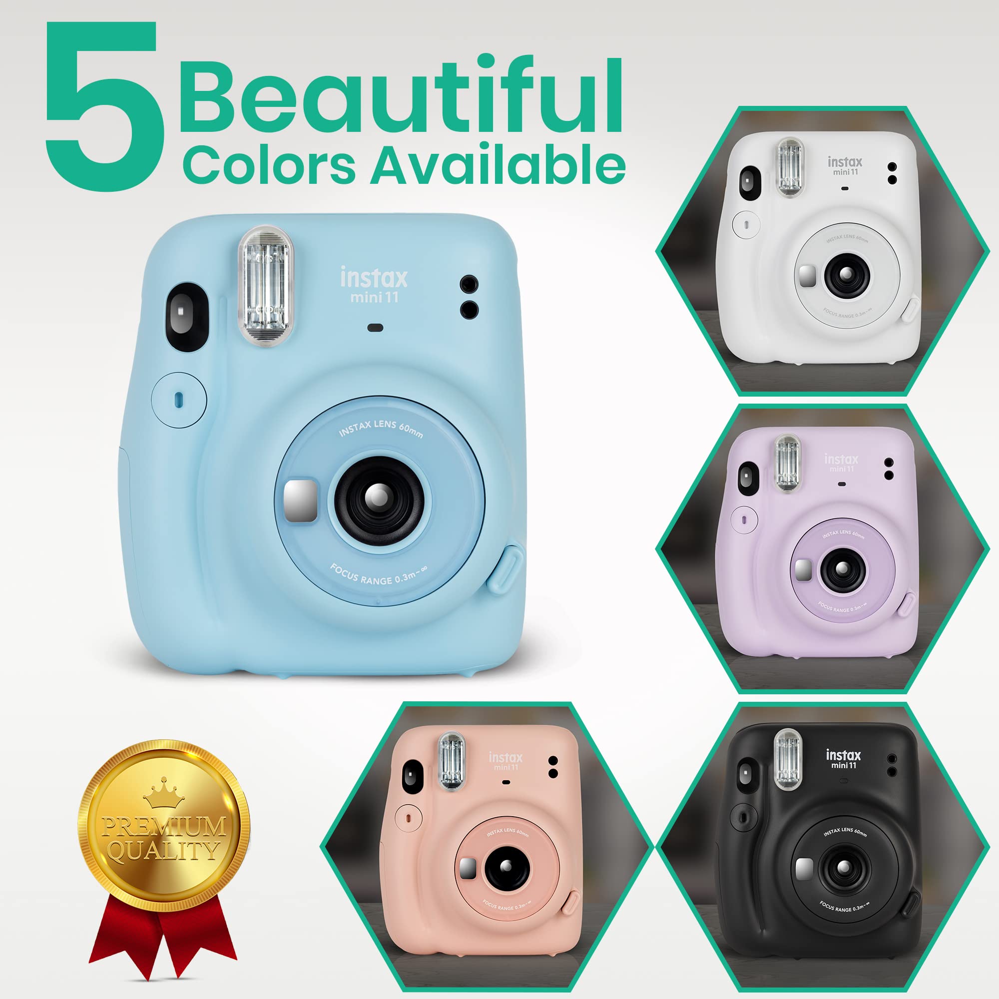 Foto 7 pulgar | Cámara Fujifilm Instax Mini 11 Con Película De 60 Hojas Y Acceso. - Venta Internacional.