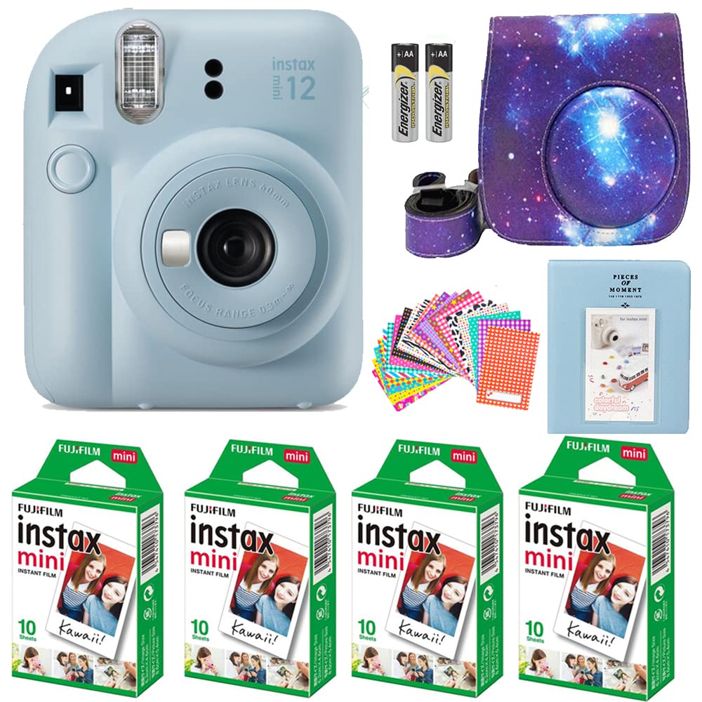 Foto 1 | Cámara Fujifilm Instax Mini 12 Azul Pastel Con Película De 40 Hojas - Venta Internacional.